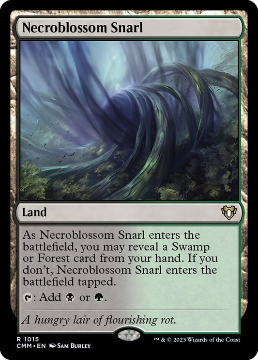 MTG Card Title: Necroblossom Snarl CMM/1015