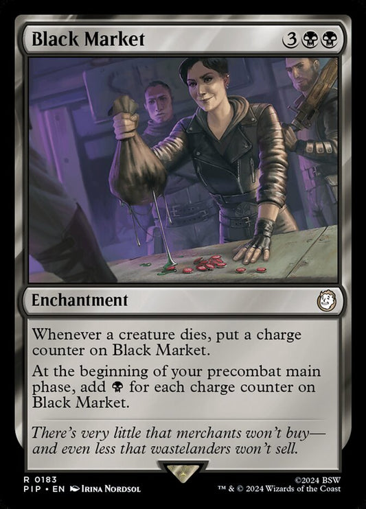 MTG Card Title: Black Market PIP/183