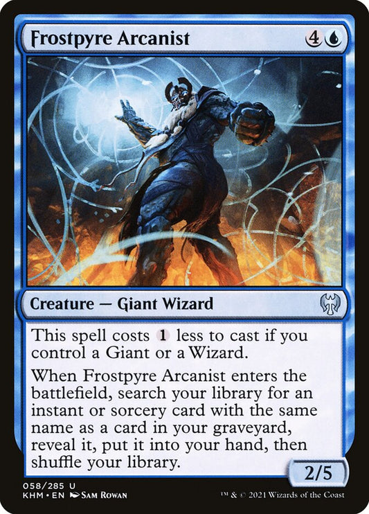 MTG Card Title: Frostpyre Arcanist KHM/58