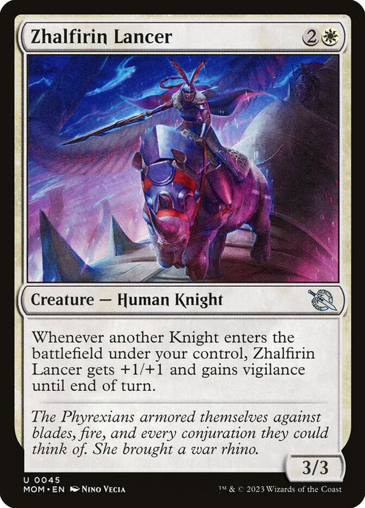 MTG Card Title: Zhalfirin Lancer MOM/45