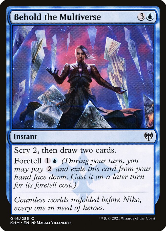 MTG Card Title: Behold the Multiverse KHM/46