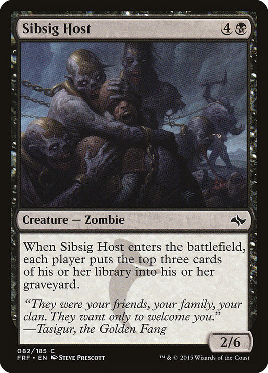 MTG Card Title: Sibsig Host FRF/82