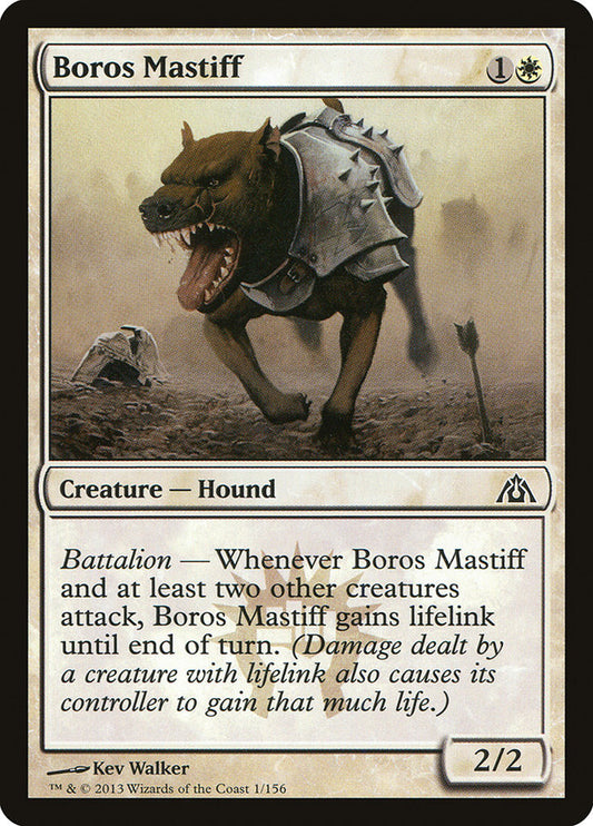MTG Card Title: Boros Mastiff DGM/1