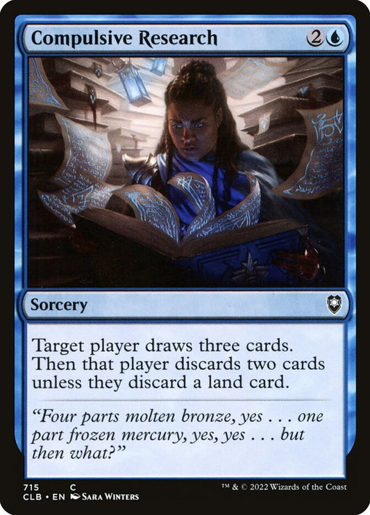 MTG Card Title: Compulsive Research CLB/715