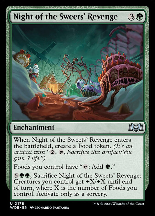 MTG Card Title: Night of the Sweets' Revenge WOE/178