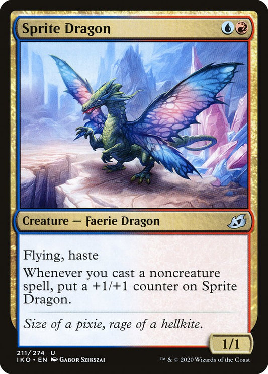 MTG Card Title: Sprite Dragon IKO/211