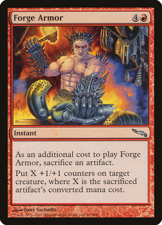 MTG Card Title: Forge Armor MRD/92