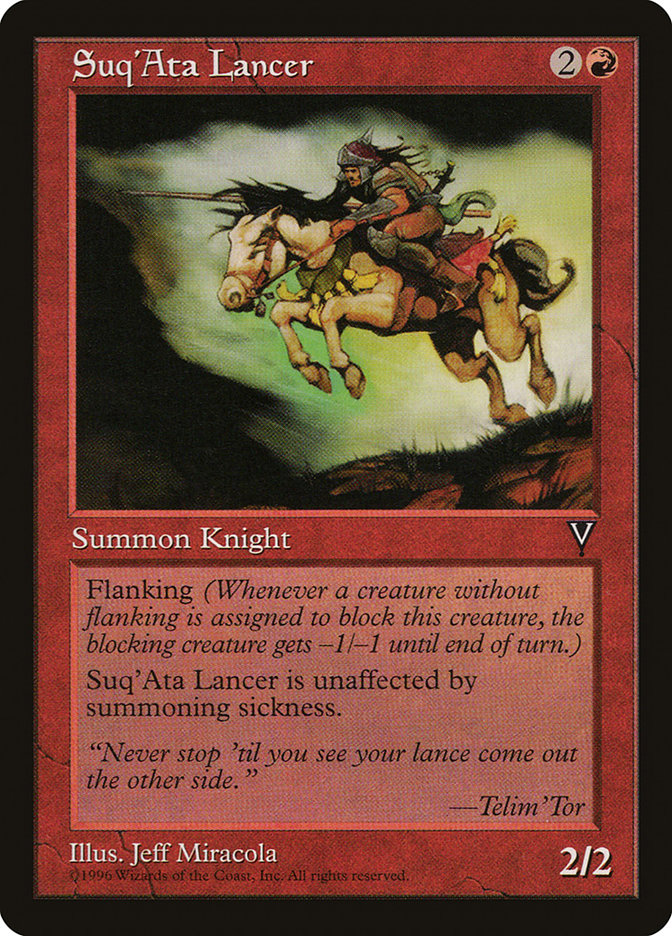 MTG Card Title: Suq'Ata Lancer VIS/96