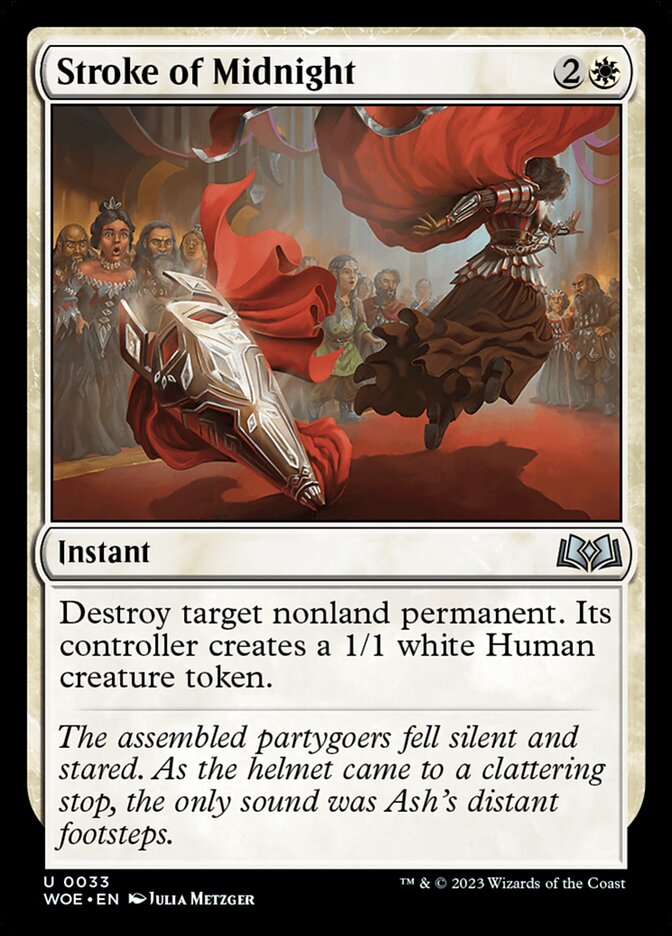 MTG Card Title: Stroke of Midnight WOE/33