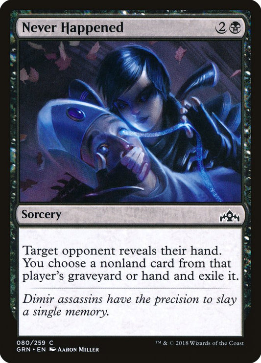 MTG Card Title: Never Happened GRN/80