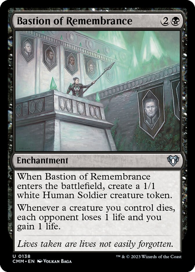 MTG Card Title: Bastion of Remembrance CMM/138