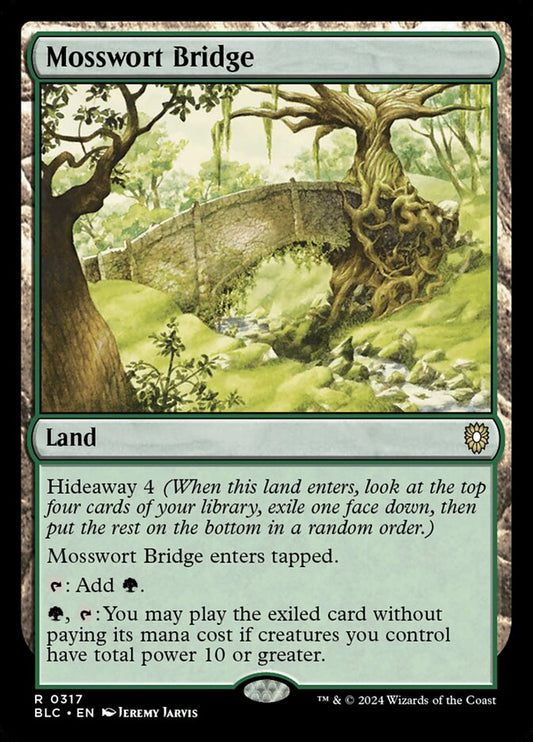 MTG Card Title: Mosswort Bridge BLC/317