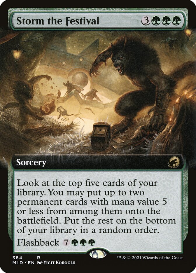 MTG Card Title: Storm the Festival MID/364