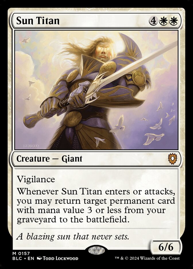MTG Card Title: Sun Titan BLC/157