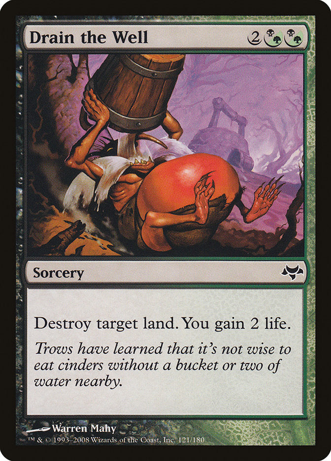 MTG Card Title: Drain the Well EVE/121