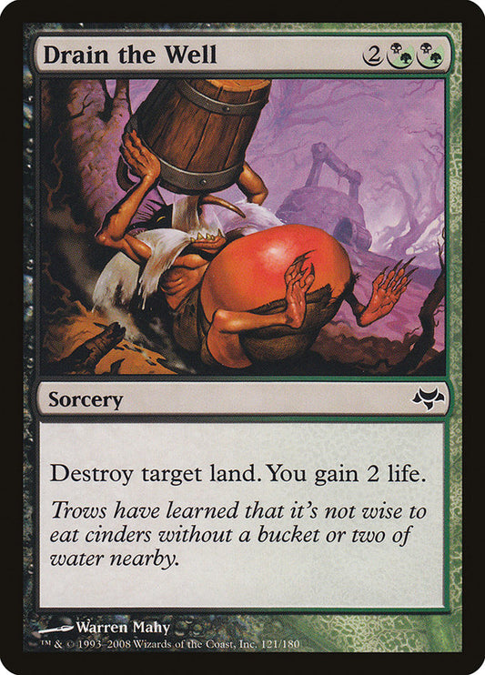 MTG Card Title: Drain the Well EVE/121