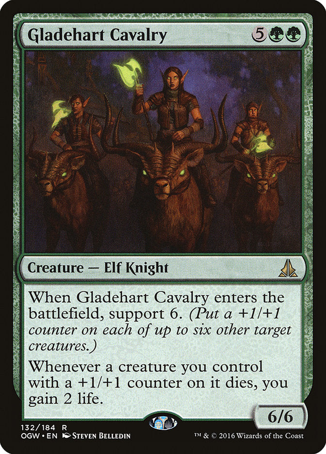 MTG Card Title: Gladehart Cavalry OGW/132