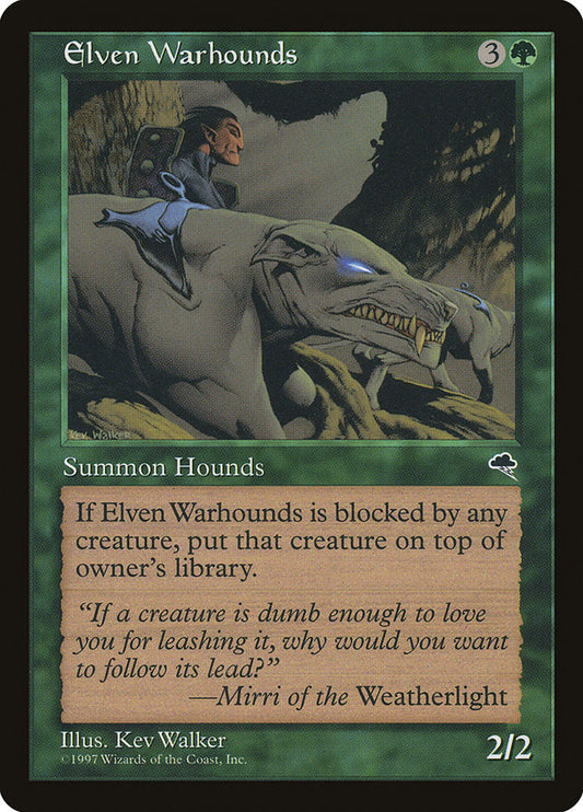 MTG Card Title: Elven Warhounds TMP/225