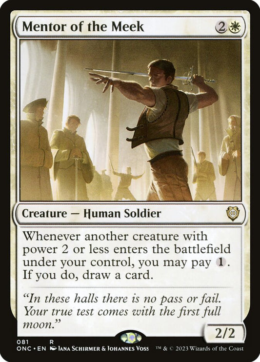 MTG Card Title: Mentor of the Meek ONC/81