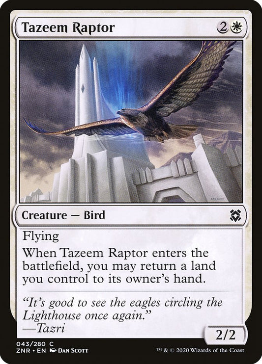 MTG Card Title: Tazeem Raptor ZNR/43