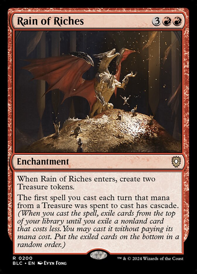 MTG Card Title: Rain of Riches BLC/200