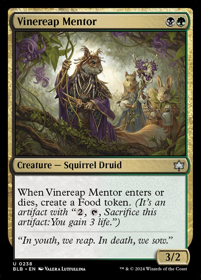 MTG Card Title: Vinereap Mentor BLB/238