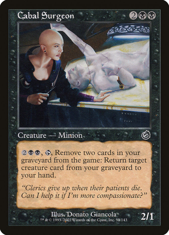 MTG Card Title: Cabal Surgeon TOR/52