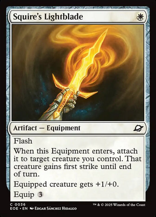 MTG Card Title: Squire's Lightblade EOE/36