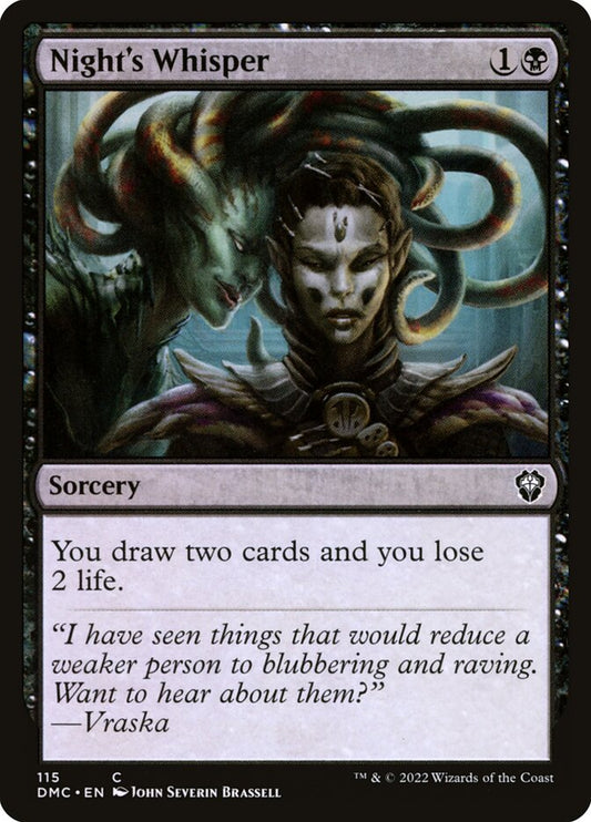 MTG Card Title: Night's Whisper DMC/115