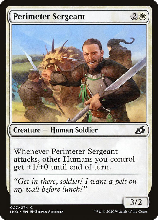 MTG Card Title: Perimeter Sergeant IKO/27