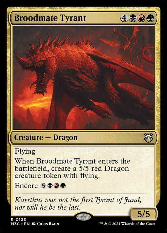 MTG Card Title: Broodmate Tyrant M3C/123