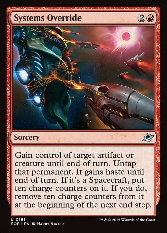 MTG Card Title: Systems Override EOE/161