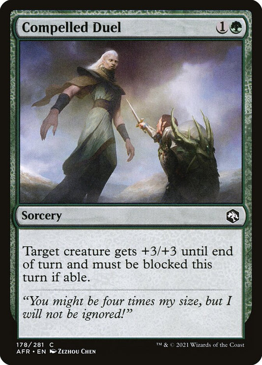 MTG Card Title: Compelled Duel AFR/178