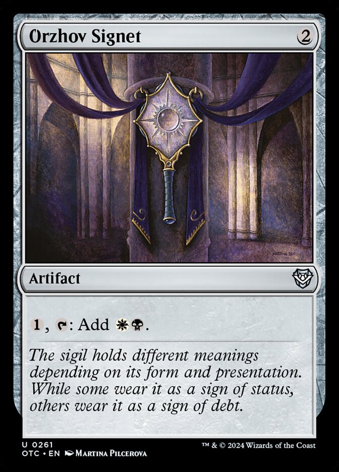 MTG Card Title: Orzhov Signet OTC/261