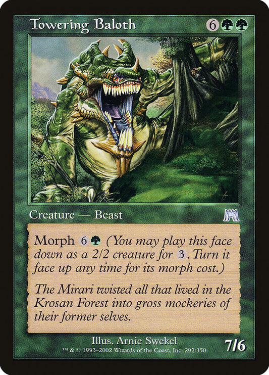 MTG Card Title: Towering Baloth ONS/292
