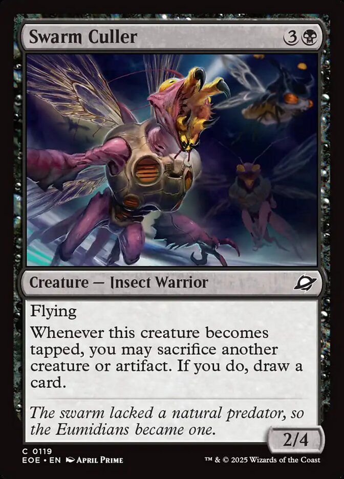 MTG Card Title: Swarm Culler EOE/119