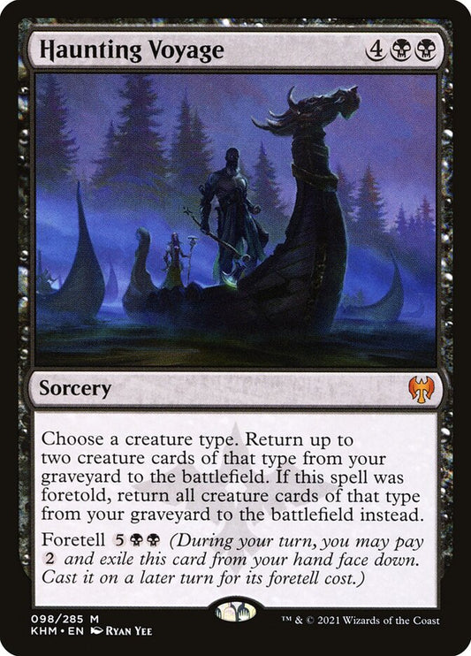 MTG Card Title: Haunting Voyage KHM/98