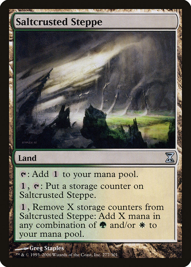 MTG Card Title: Saltcrusted Steppe TSP/277