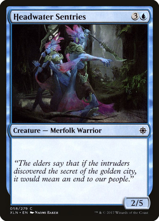 MTG Card Title: Headwater Sentries XLN/58