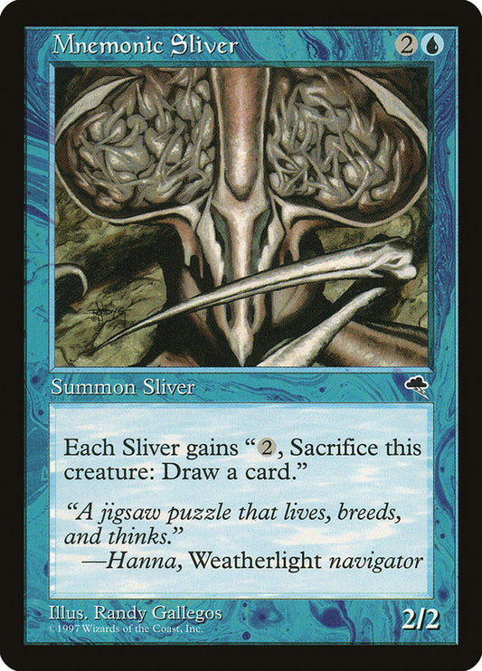 MTG Card Title: Mnemonic Sliver TMP/77