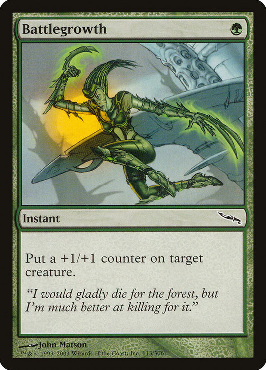 MTG Card Title: Battlegrowth MRD/113