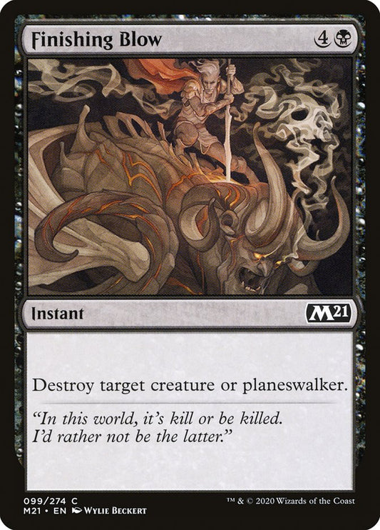 MTG Card Title: Finishing Blow M21/99