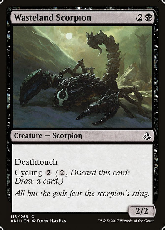 MTG Card Title: Wasteland Scorpion AKH/116