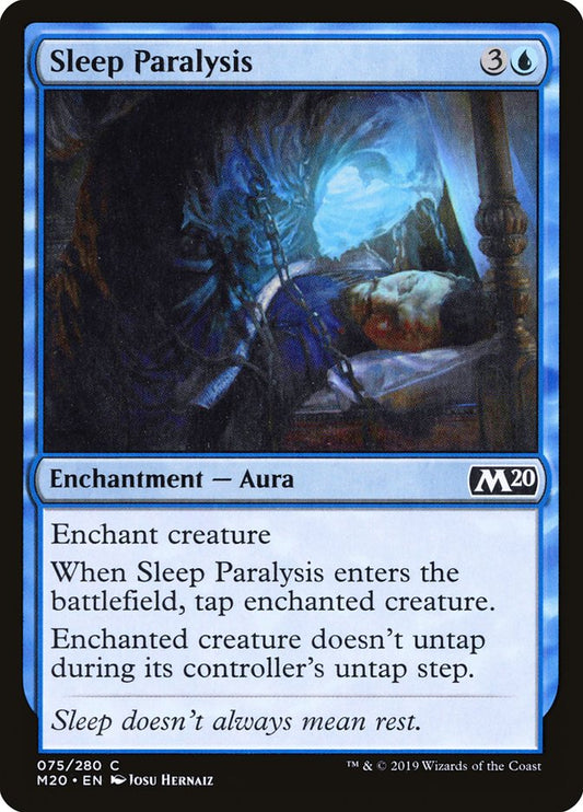 MTG Card Title: Sleep Paralysis M20/75