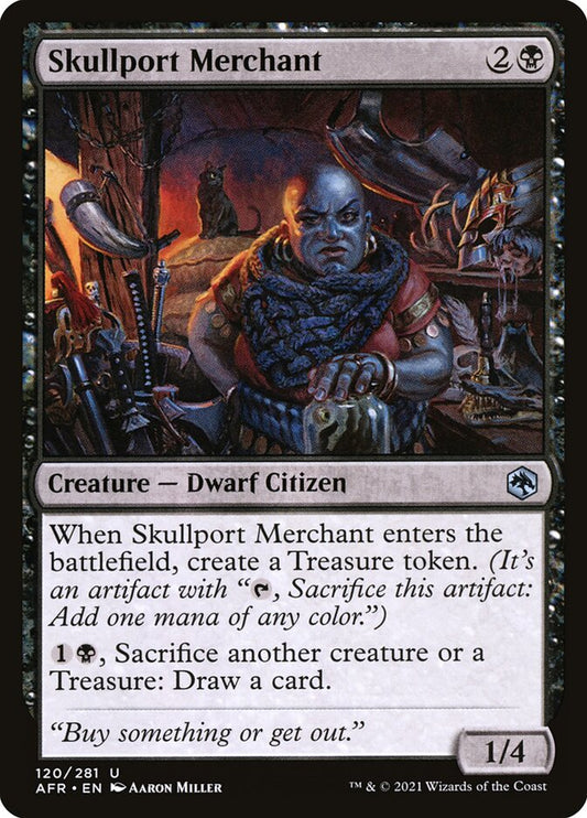 MTG Card Title: Skullport Merchant AFR/120