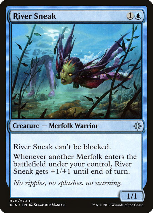 MTG Card Title: River Sneak XLN/70