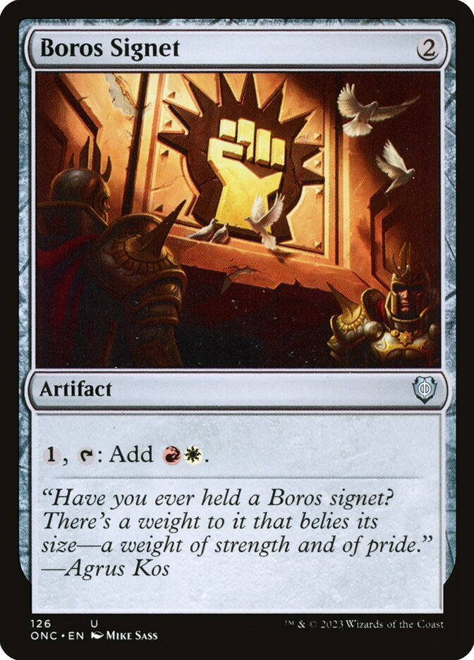 MTG Card Title: Boros Signet ONC/126