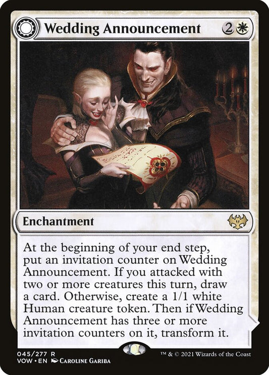 MTG Card Title: Wedding Announcement // Wedding Festivity VOW/45