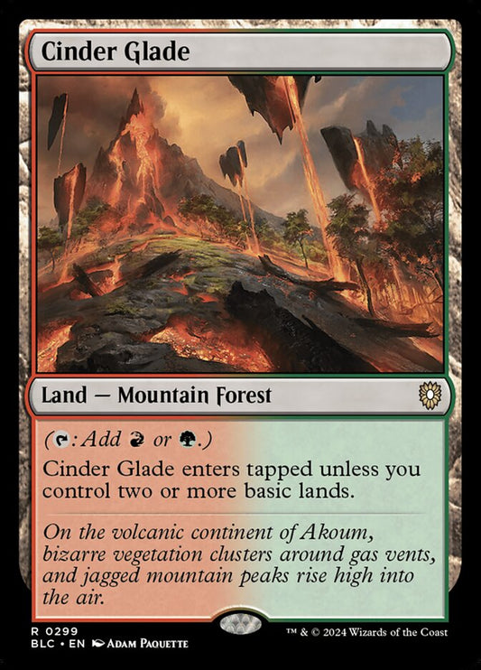 MTG Card Title: Cinder Glade BLC/299