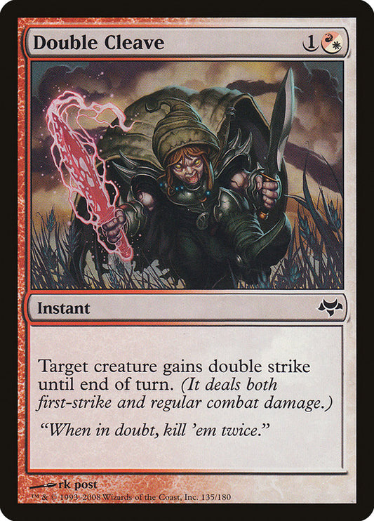 MTG Card Title: Double Cleave EVE/135